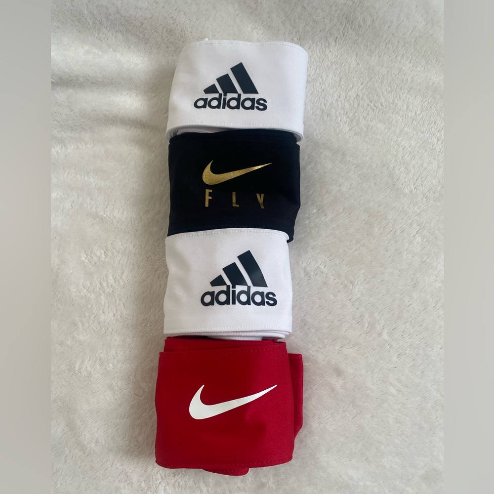 Headbands Adidas Nike OS Color White Black Red - Picture 5 of 5